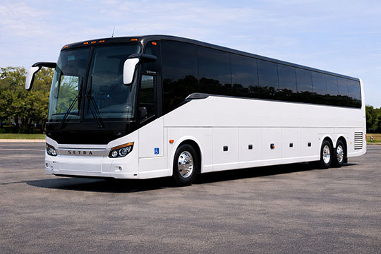 56-passenger charter bus rental Manassas TX